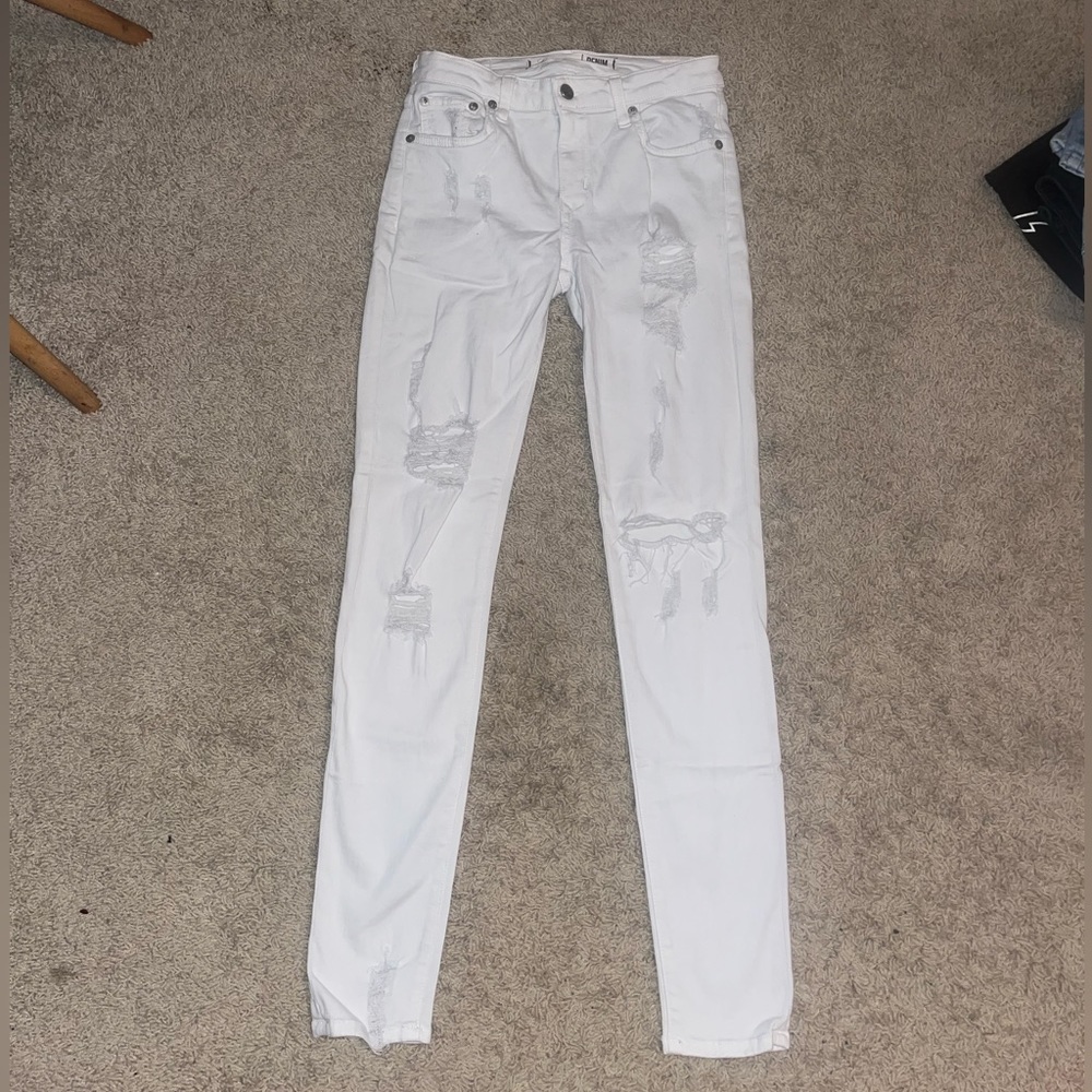 Lovers + Friends white skinny jeans